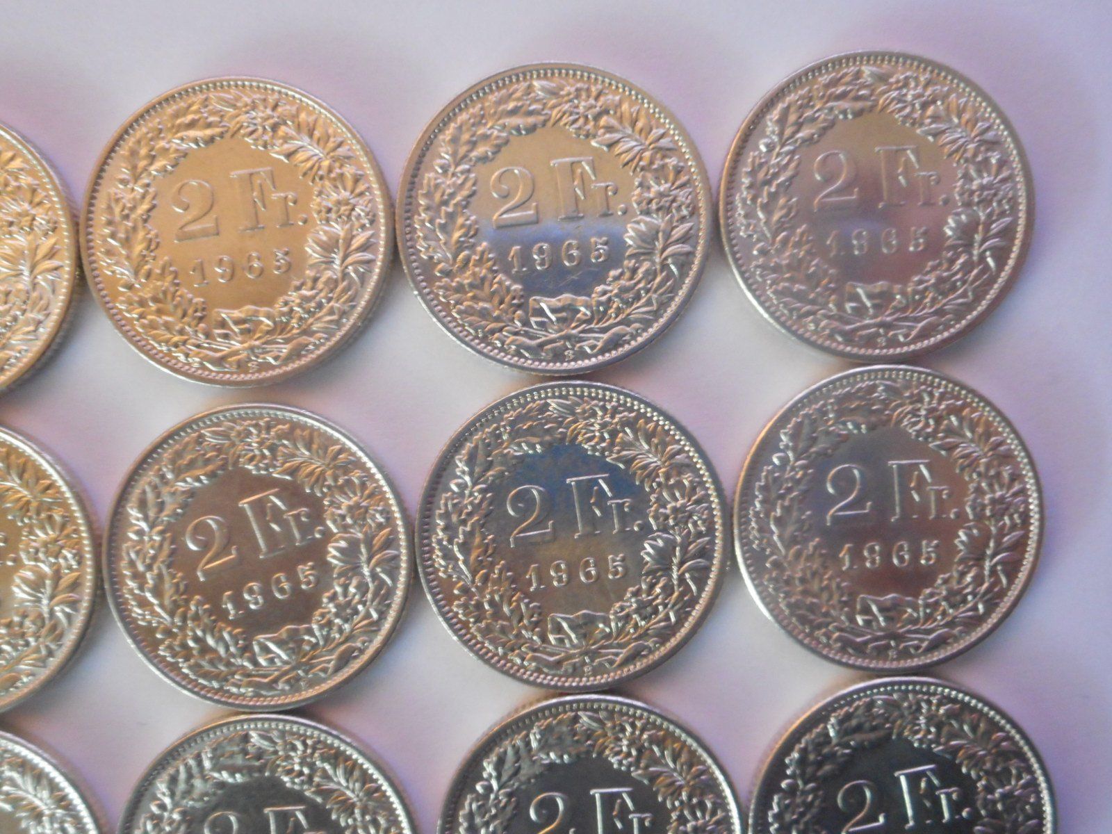 Tutti le monete: 12 x 2 Fr. 1965  silber   unz – Nuovo (secondo la descrizione) da Kriegstetten venduto da pizlad2010 2