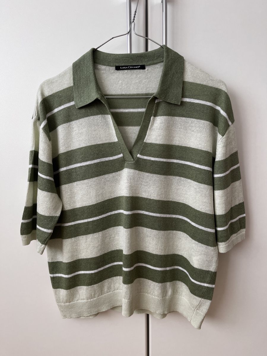 Luisa Cerano Maglioni & Felpe: LISA CERANO Pullover  Gr. 36, Leinen  – Usato da Zürich venduto da Kleanthy