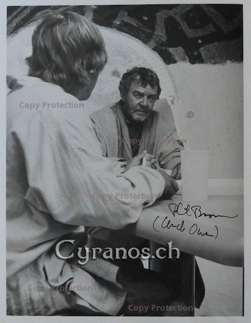 Autografi: Phil Brown (1916-2006) STAR WARS - Autogramm – Usato da Dietikon venduto da cyranos1