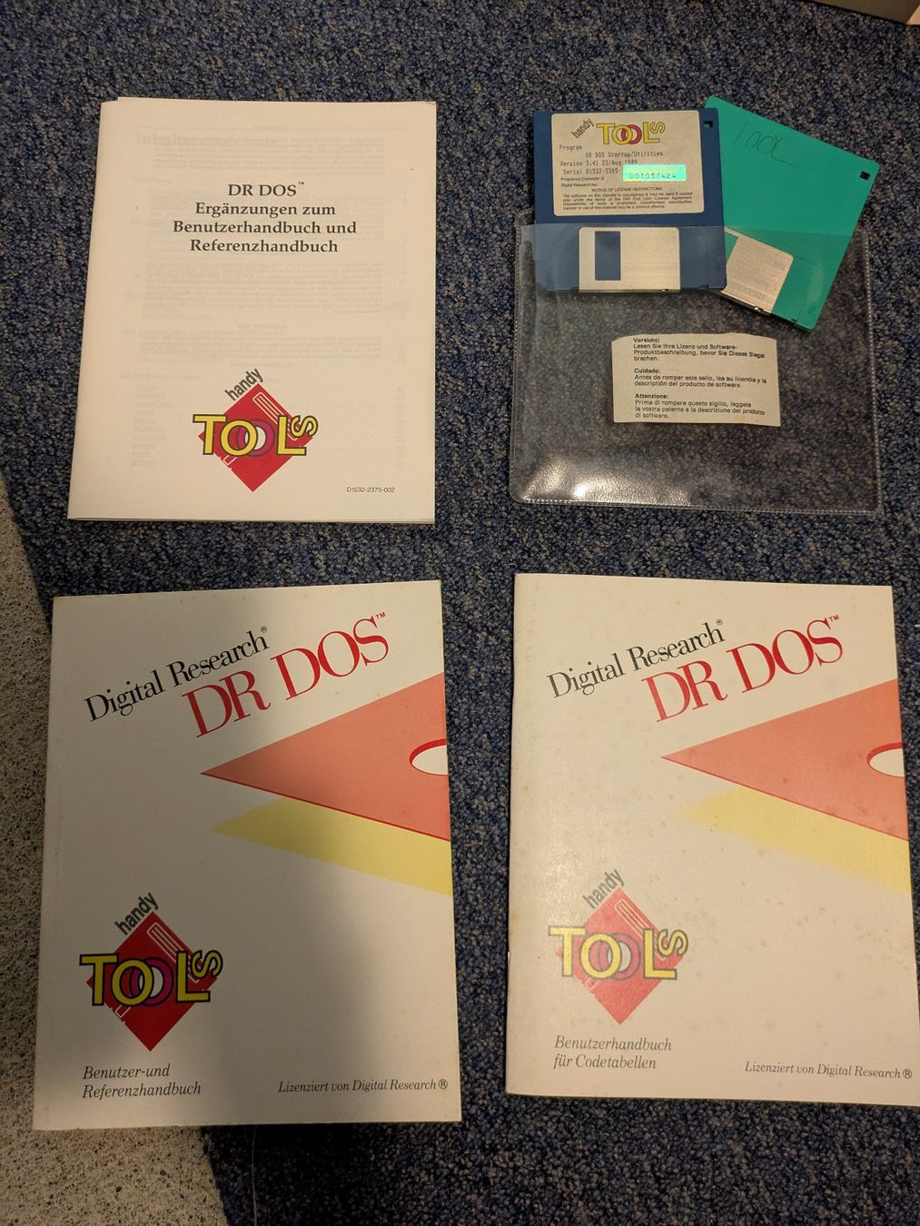 Software: Antike Software: Betriebssystem DR DOS – Usato da Widen venduto da Thomson4 2