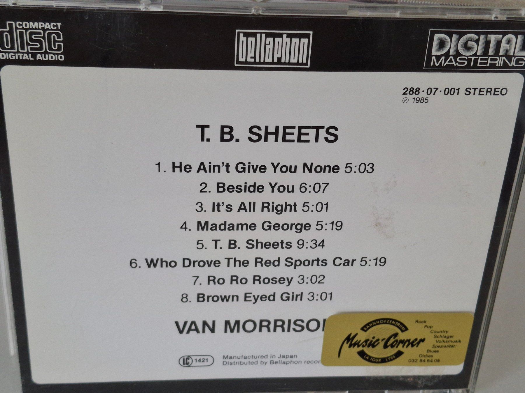 CDs: CD Van Morrison - T.B. Sheets - Remastered – D'occasion à Aarberg par Jackup1 1