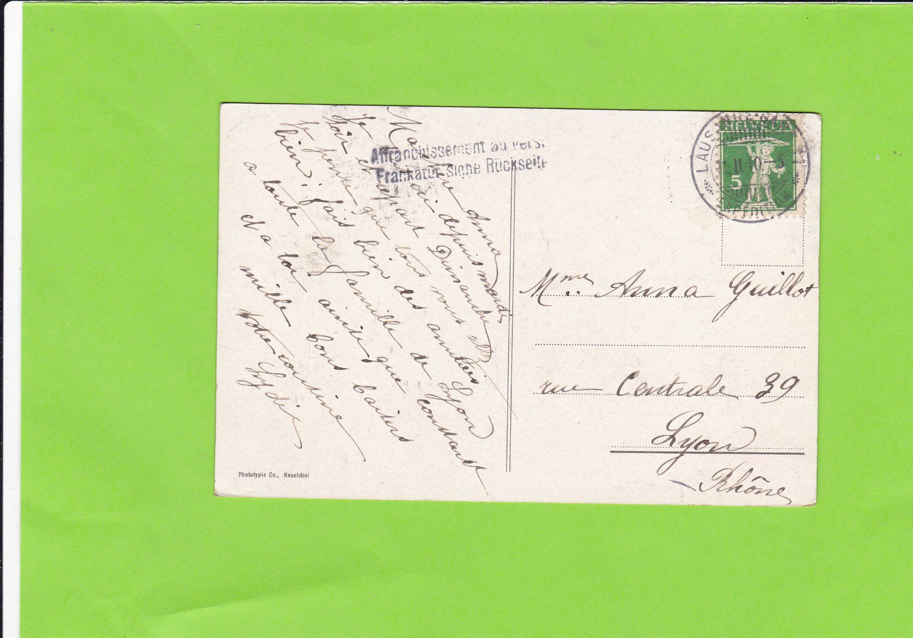 Cartoline postali: Ouchy-Port et Débarcadère – Usato da St. Peterzell venduto da neckertal 1