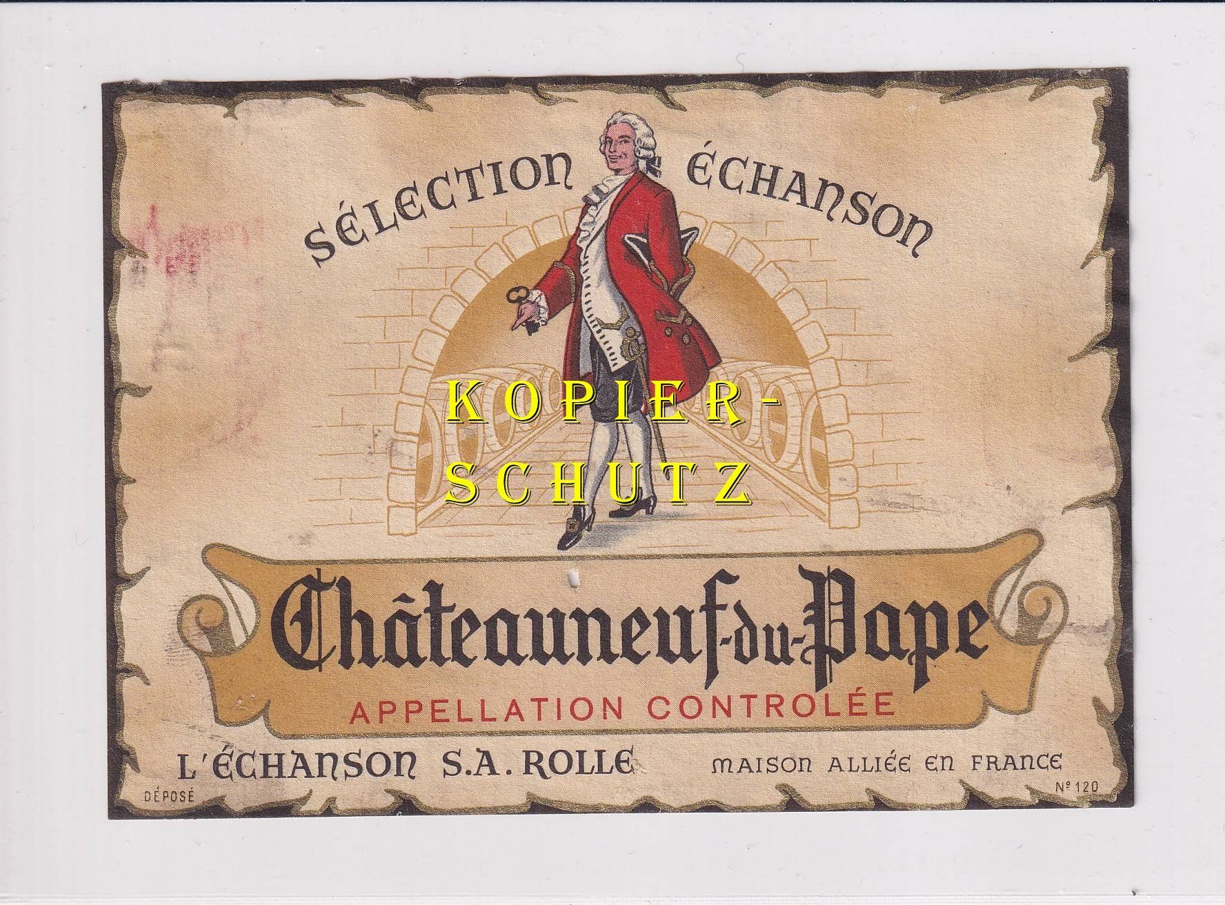 Papiere: Etikette - Châteauneuf-du-Pape (Sélection Échanson) /bd – Gebraucht aus Hombrechtikon von Rudolf07