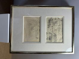 Josias Hutter, 1914–2003 2 Bleistift Zeichnungen Sign.