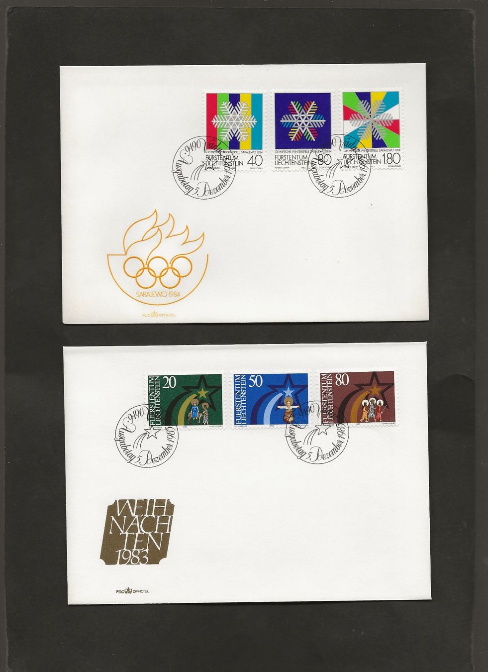 Tutti i francobolli: 32 FDC Liechtenstein 1982 bis 1986 – Usato da Au ZH venduto da xelagreb01 7