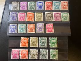 () Série complète Timbres Taxe "Gerbes" 1943-1960 Neufs**