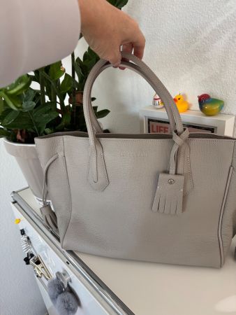 LONGCHAMP Tote M Penelope Taupe Vachette Leder NEU