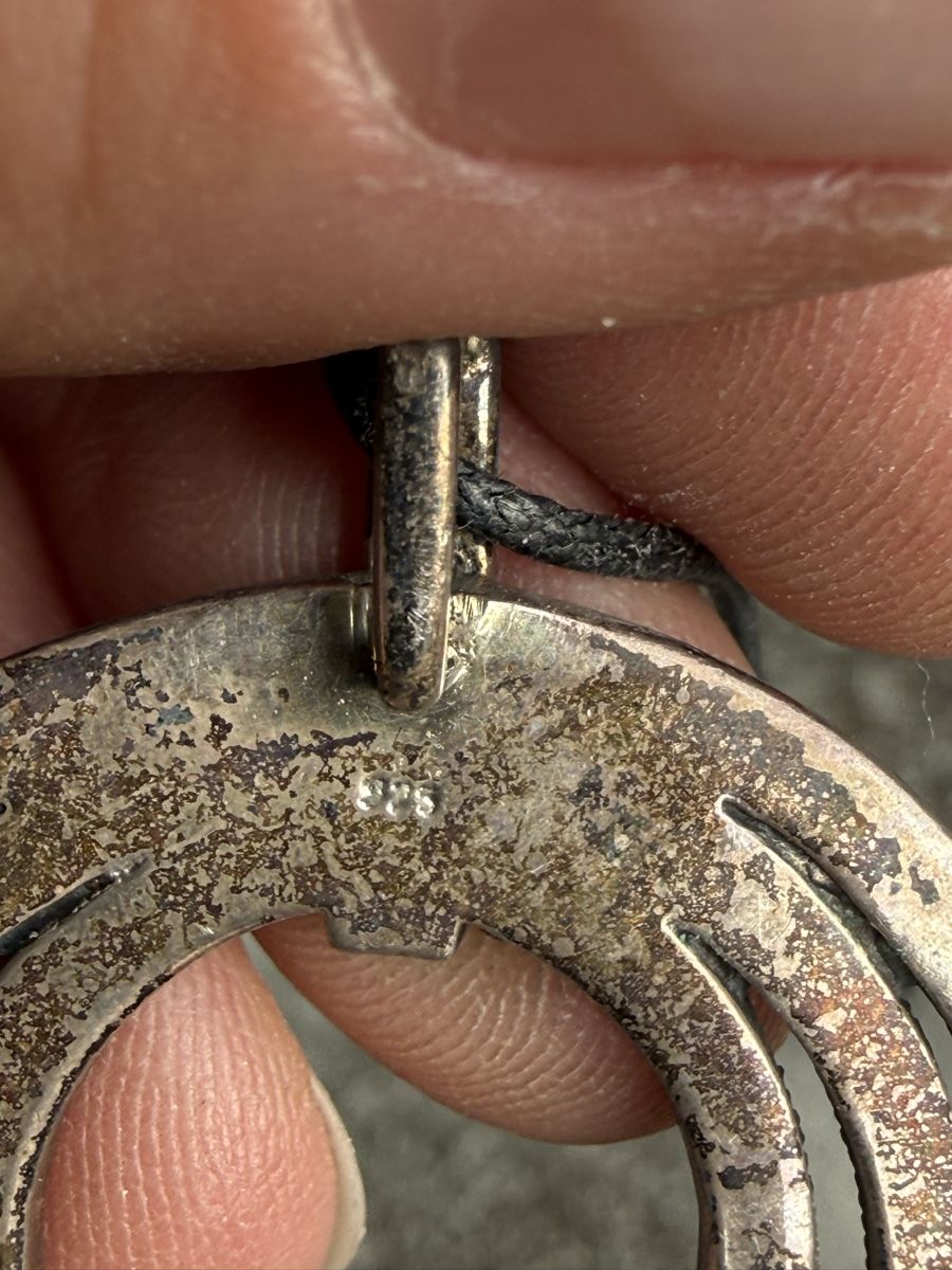 Catenine: Silberkette mit Markasiten, Art Deco Style – Usato da Richterswil venduto da Solemare47Nicole 1