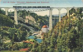 St. Gallen (SG) – Sittertobel mit den Sitterbrücken Bahn