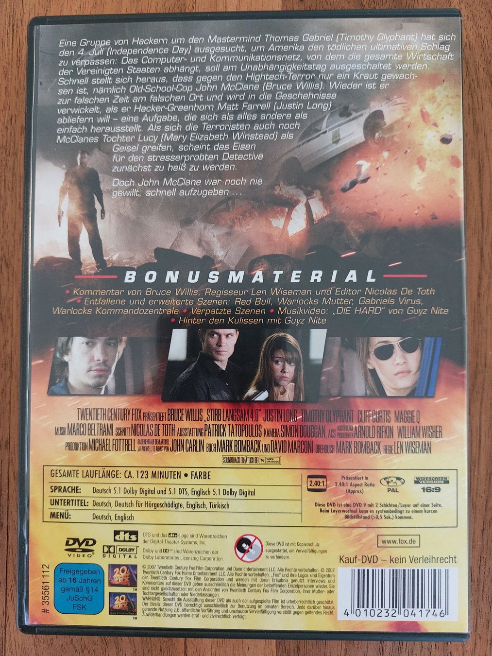 Tutti i DVDs: DVD - Stirb langsam 4.0 mit Bruce Willis – Usato da Rheinfelden venduto da FilmAuktion 1