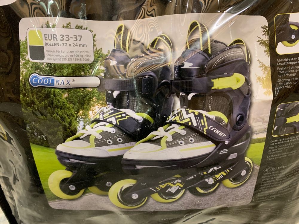 Inline Skates für Kinder Schuhgrösse 33 bis 37 verstellbar Kaufen auf
