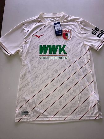 Fc Augsburg Fussballtrikot Mizuno 24/25 heim Gr.L Neu