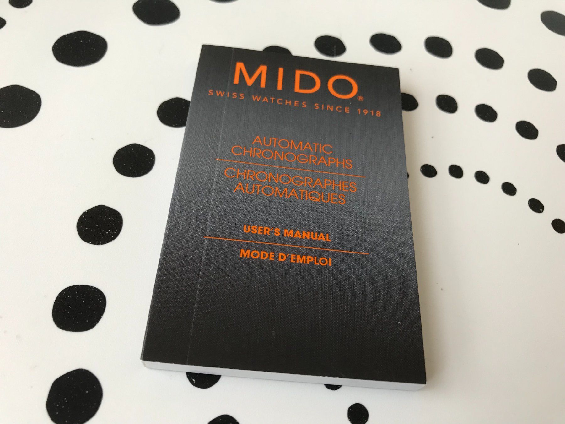 Documenti: MIDO AUTOMATIC CHRONOGRAPH WATCH UHR OPERATING INSTRUCTIONS – Nuovo (secondo la descrizione) da Epalinges venduto da dream-watch