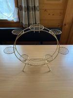 Goldfarbener Vintage Pflanzenständer, tolles Design ohne DEK