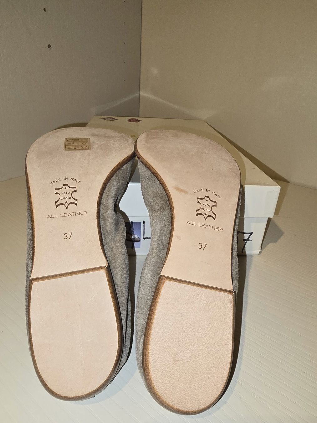 Scarpe da donna: Ballerinas Camoscio - EU 37 Echt Leder – Nuovo e nell'imballaggio originale da Chiasso venduto da Arina888 1