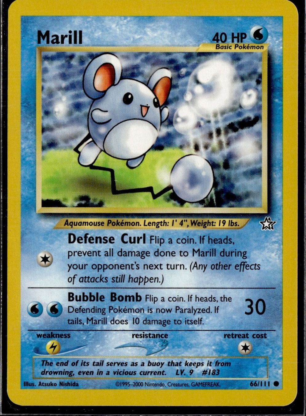 Pokémon Sammelbilder & Trading cards: Marill Neo Genesis 66/111 Pokémon EN – Gebraucht aus Zürich von pokemon_cards