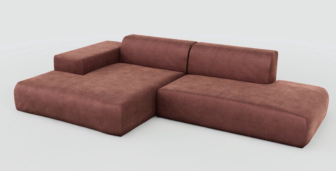 MYCS Divani: mycs PYLLOW Modular Sofa Dusty Pink Velvet L-Shape 2019 – Usato da Torre venduto da same_solaria 6