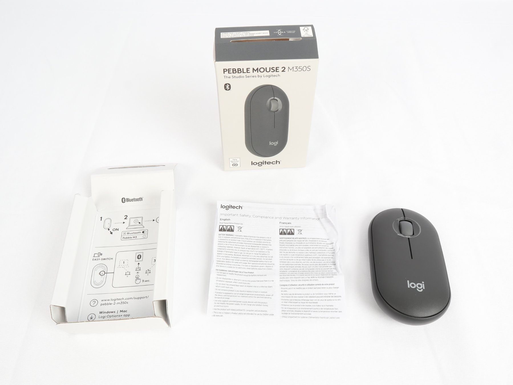 Logitech Souris: LOGITECH Pebble Mouse 2 M350S PC Maus – Neuf avec emballage d'origine à Steinen par Restwert_Steinen