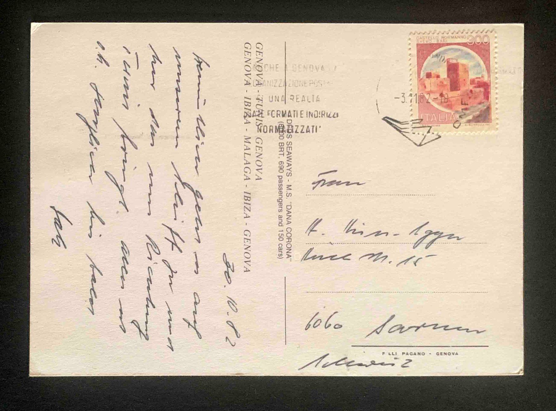 Cartoline postali: AK MS Donna Corona DFDS Seaways Schiff – Usato da Goldau venduto da Balkonia09 1