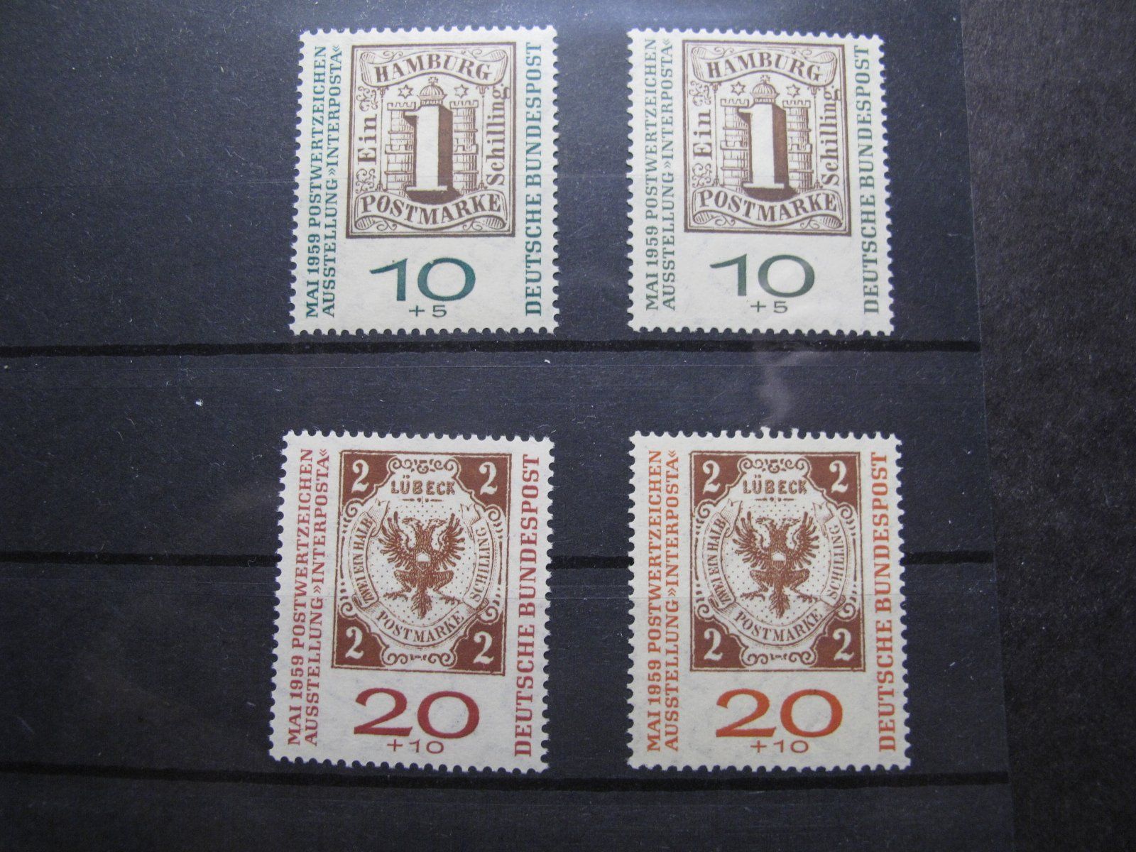 Tutti i francobolli: BRD 1959 Postwertzeichenausstellung  ** – Usato da Wil SG venduto da fva01