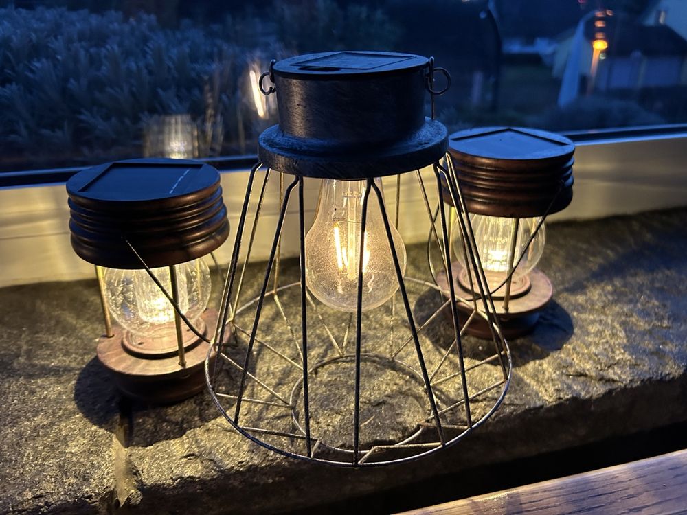Spannende Solarlampe Auf On Oder Off Fotos
