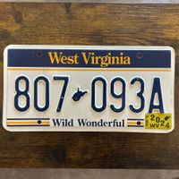 🇺🇸 U.S. Autoschild, West Virginia 807-093A - ORIGINAL 
