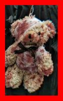 Verprügelter Teddy Bär Taschenanhänger Plüschtier Kampfsport
