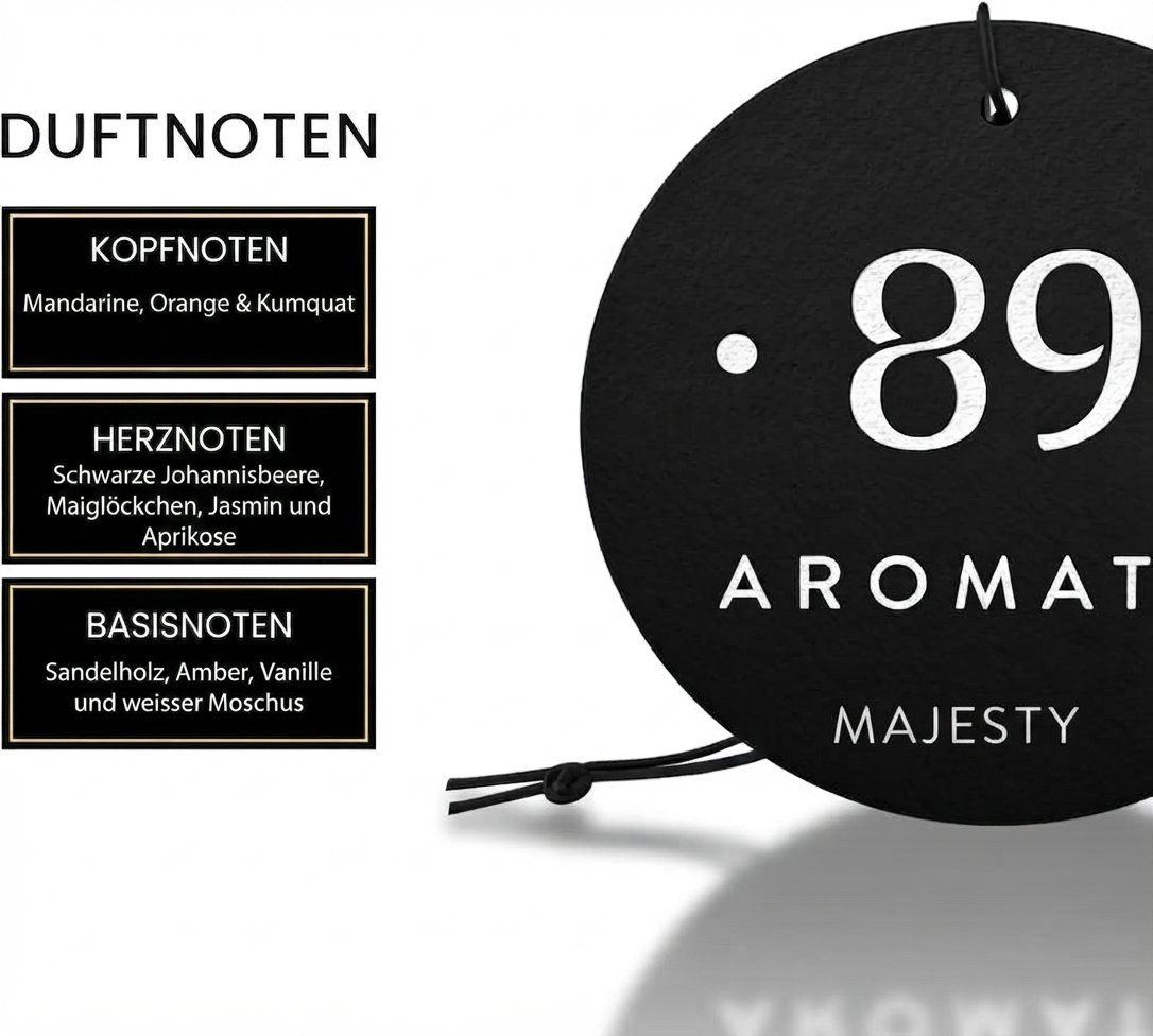 Lufterfrischer: 89 Aromatic Premium Duftbaum – Majesty | Auto-Lufterfrischer – Neu und originalverpackt aus Burg AG von Dein-Expert 1