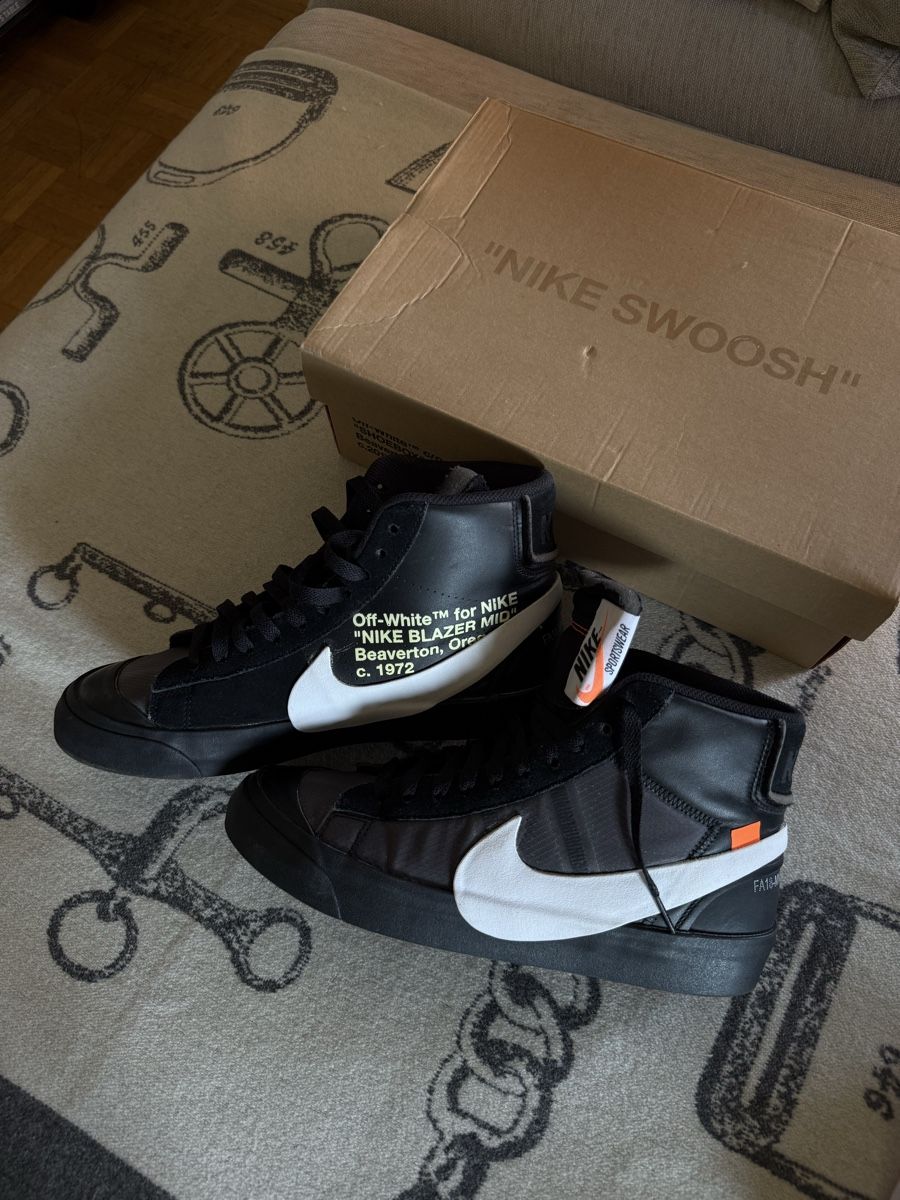 Off-White Scarpe da uomo: Off-White x Nike Blazer Mid 'Grim Reapers' – Nuovo (secondo la descrizione) da Genève venduto da iry_67wr