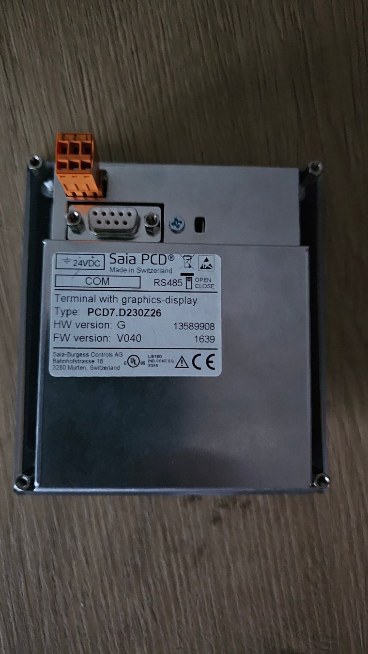 Sistema di controllo: Saia Panel PCD7.D230Z26 – Usato da Boniswil venduto da LakeSide_Boniswil 1