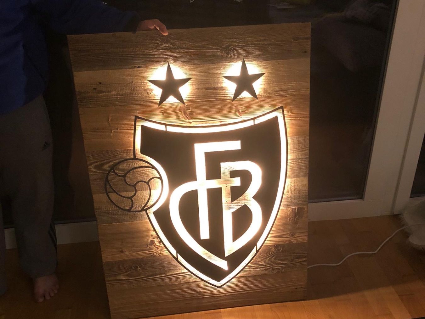 Tutte le decorazioni: FCBasel Wandbild, beleuchtet – Nuovo (secondo la descrizione) da sennwald venduto da pablo.93 1