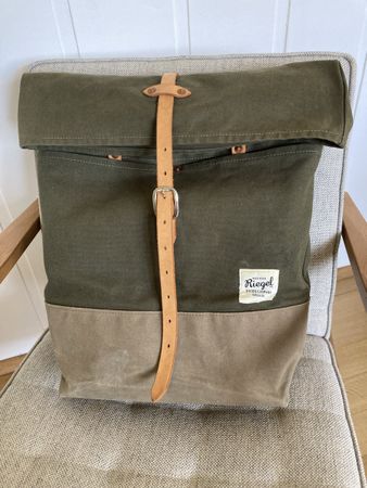 Riegel Goods Company Rucksack, olivgrün/khaki, Leder