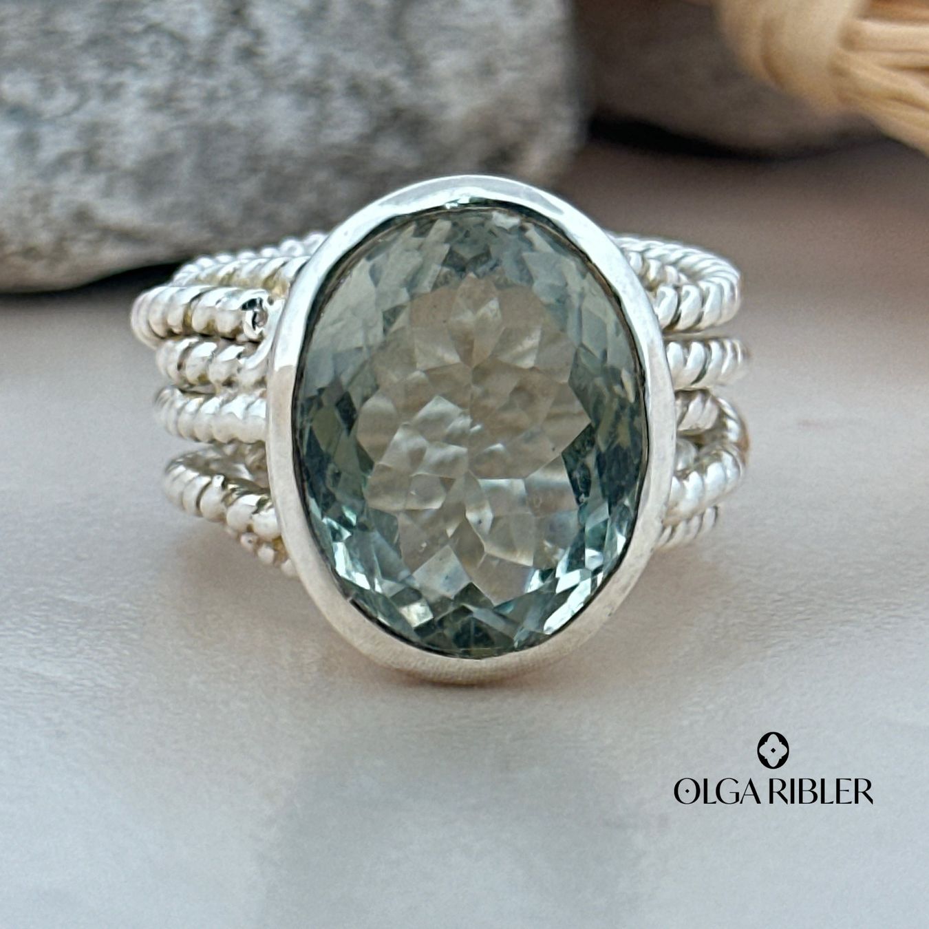 Olga Ribler Ringe: Spaghetti-Ring mit grünem Amethyste Gr 52 – Neu (gemäss Beschreibung) aus Luzern von byolgaribleroutlet 6