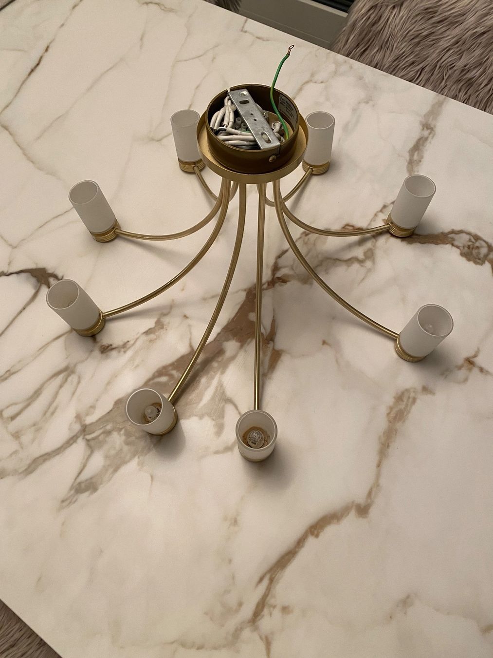 Lampadari & plafoniere: Deckenlampe Glas Messing – Usato da Oberwil (BL) venduto da Whiteflower66