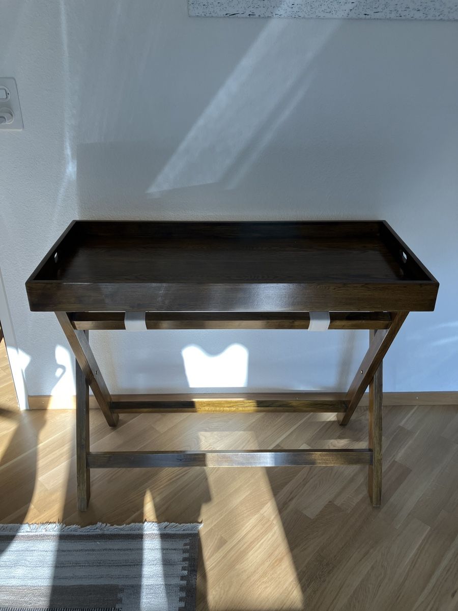 Tische: Glasstisch aus Holz – Gebraucht aus Stansstad von chr_7kfn 1