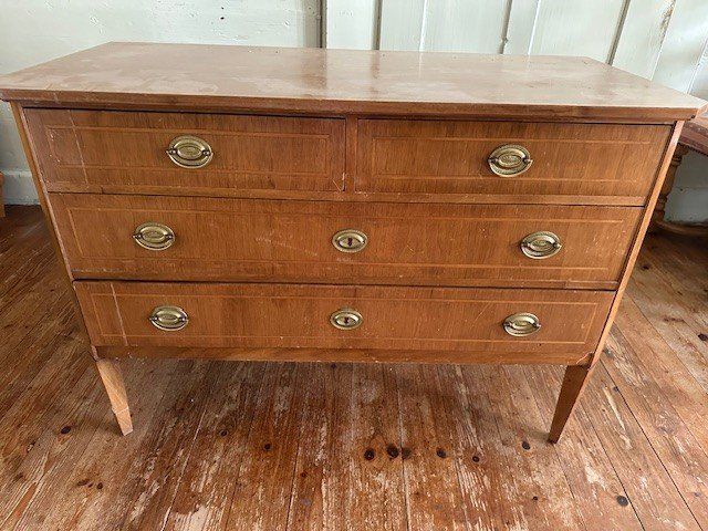 Cassettiere: Vintage Kommode / Sideboard, 4 Schubladen, Holz – Usato da Appenzell venduto da Goldener