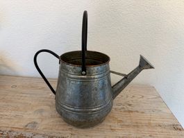 Deko Giesskanne aus Metall, zum bepflanzen