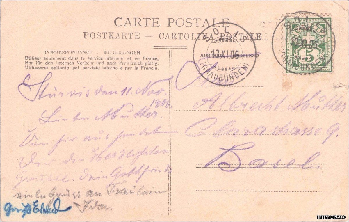 Cartoline postali: Stürvis GR // 1906 – Usato da Basel venduto da intermezzo12 1