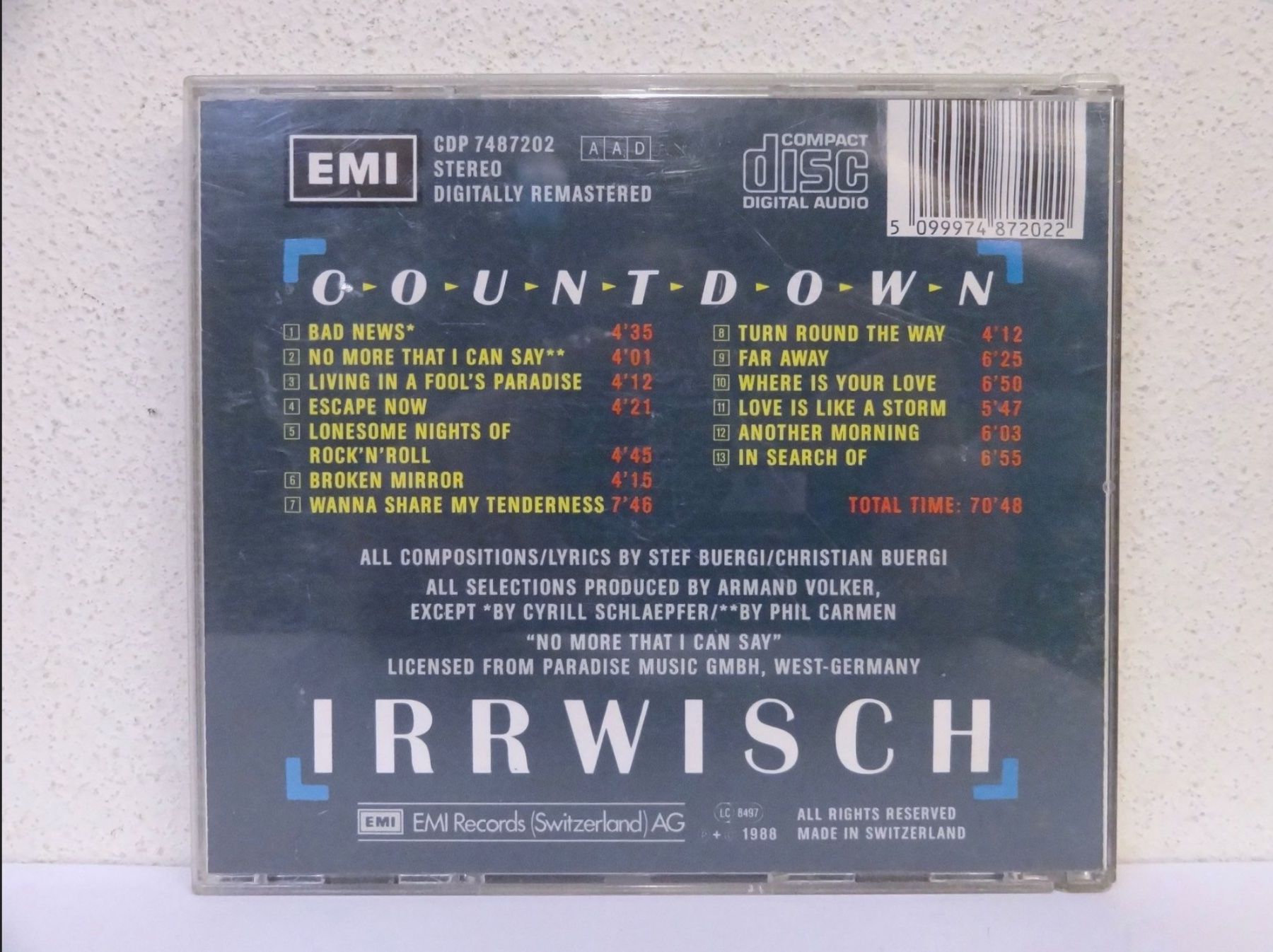 CDs: CD IRRWISCH / COUNTDOWN – Gebraucht aus Kerzers von djstarsky73 1