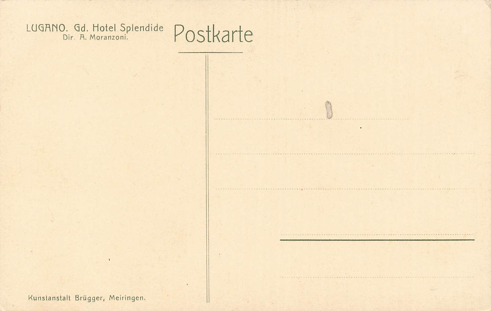 Cartoline postali: Lugano (TI) Grand Hotel Splendide terrazza – Usato da Biasca venduto da Blenio71 1