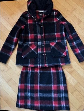 Damen Kostüm 36 Plaid Check-Muster
