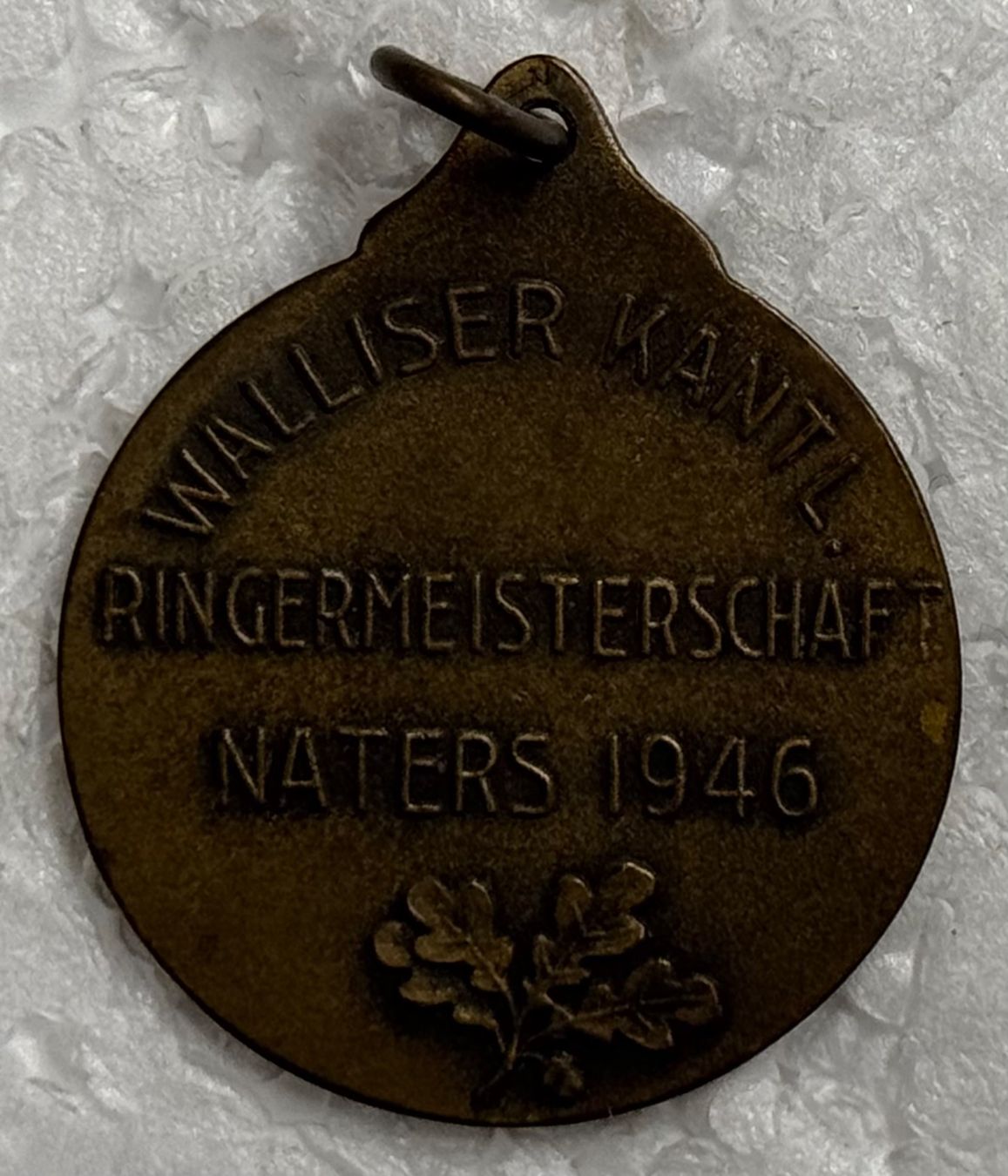 Medaglie: Medaille, Walliser Kantonal Ringermeisterschaft Naters 1946 – Usato da Andwil SG venduto da Ariisa1234 1