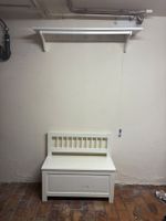 IKEA Hemnes Kinderbank mit Stauraum + Wandgarderobe, weiss