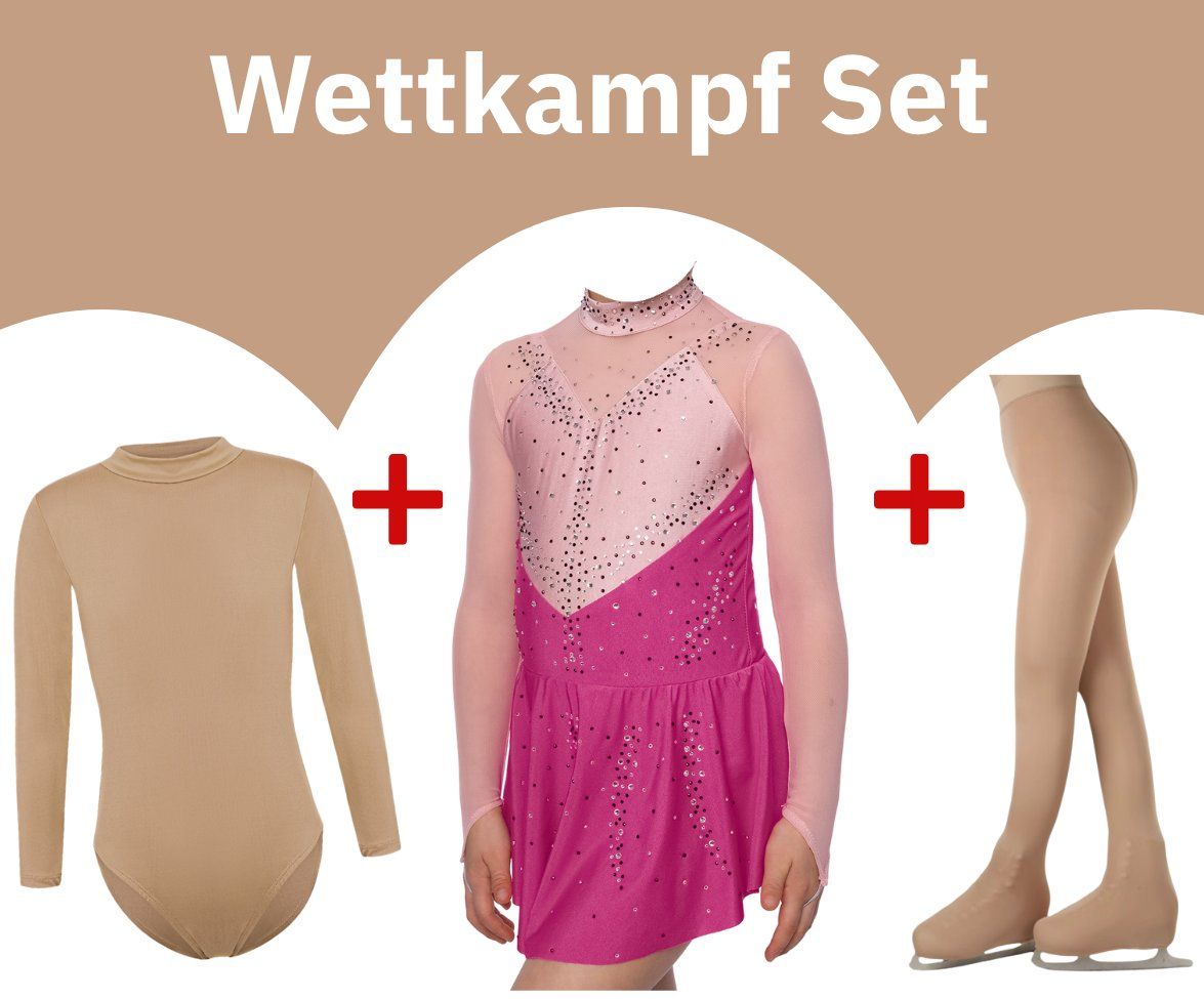 Kleiderpakete & -sets: Eislauf Eiskunstlauf Set Kleid + Body + Strumpfhose – Neu und originalverpackt aus Zürich von tedundthea