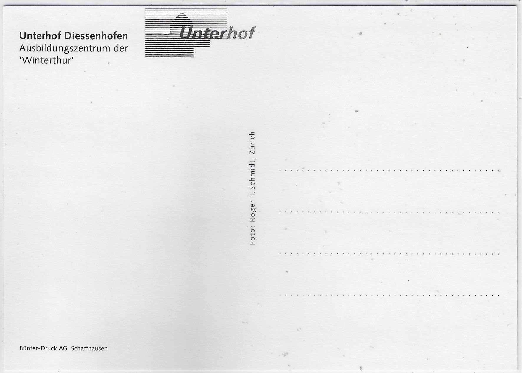 Cartoline postali: Unterhof Diessenhofen im Winter – Usato da Ettingen venduto da Kartenplanet 1