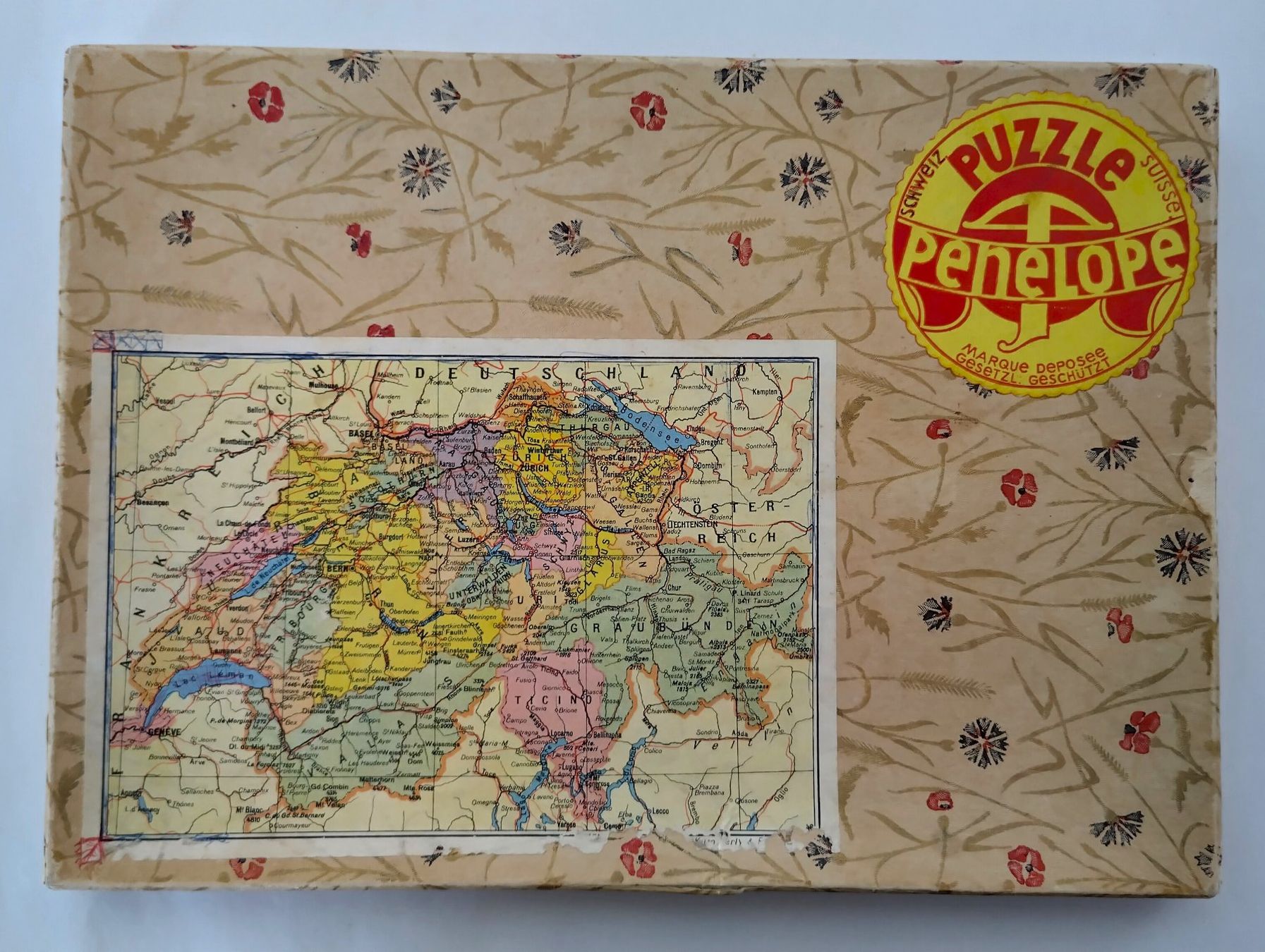 Penelope Puzzle: Penelope Holzpuzzle ±1940 "Schweiz" / 100 Teile ab Fr. 8.- – Usato da Bellach venduto da JingleJerry