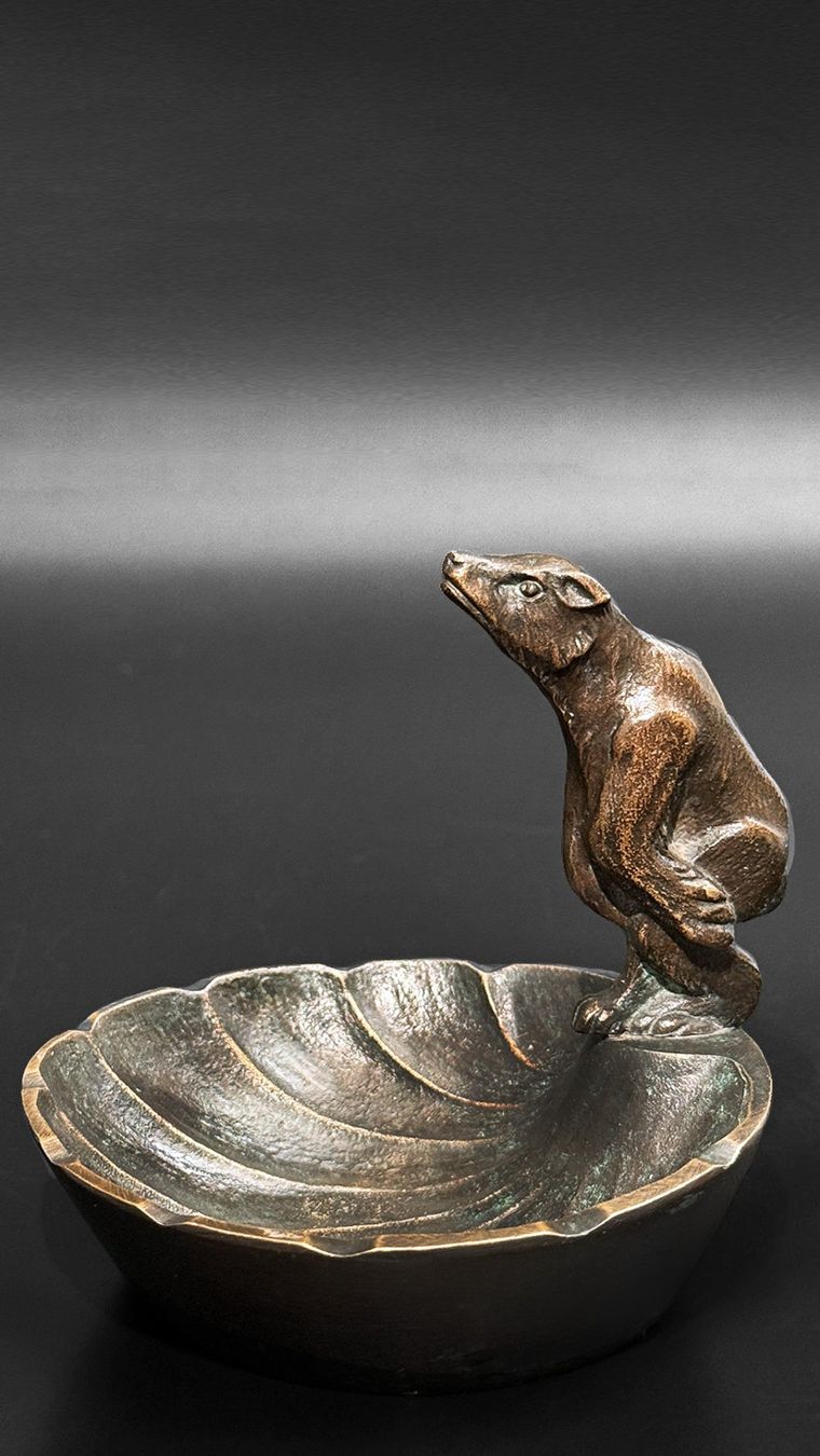 Sculture & Statue: Atemberaubende Art-Déco-Bronzeskulptur eines Bären – Usato da Luzern venduto da Eukalyptus 2