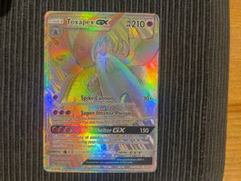 Pokemon Toxapex GX Rainbow Guardians Rising near Mint