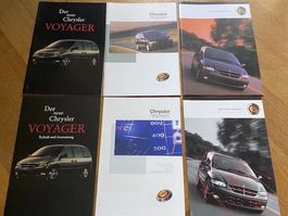 CHRYSLER VOYAGER Prospekt-Konvolut 1995 1996 1997 1998 1999