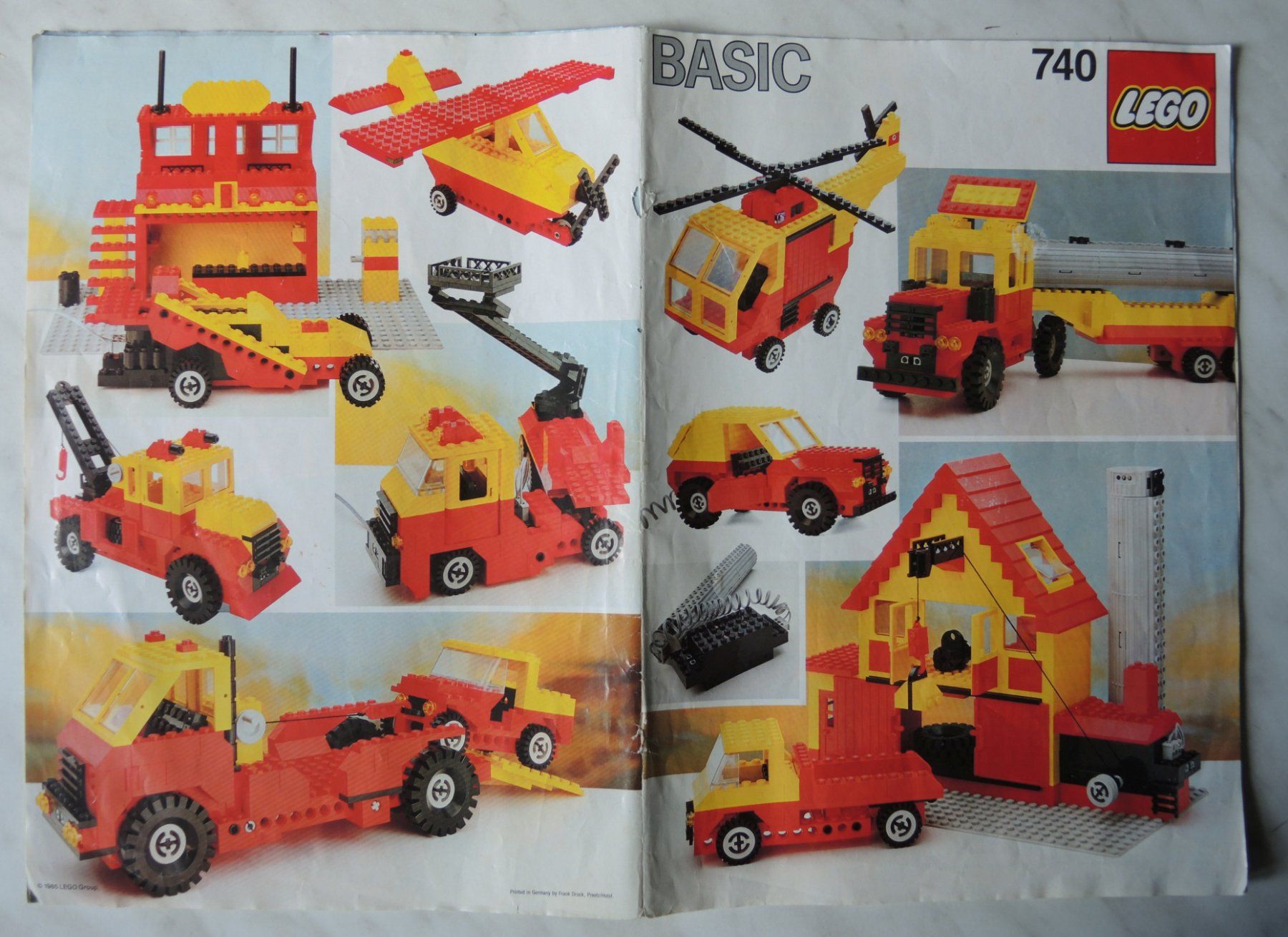 Lego Giocattoli: BASIC Building Set 740 (1985) komplett mit Motor 4.5 V – Usato da Burgdorf venduto da ursla50 7